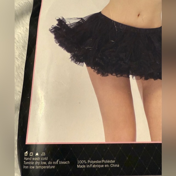 NWT Leg Avenue White Puffy Chiffon Mini Petticoat - Picture 4 of 8